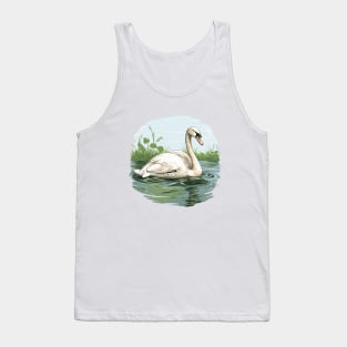 White Swan Tank Top